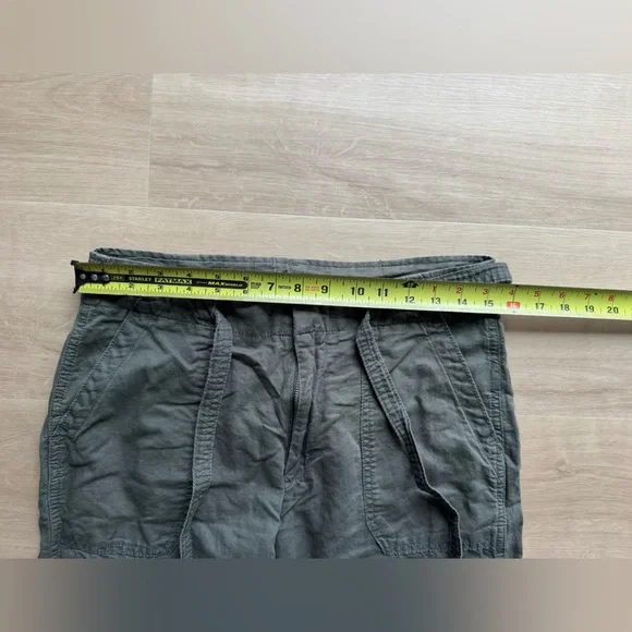 GAP Olive Green Linen/Cotton Pant (Size 6) - Picture 6 of 8